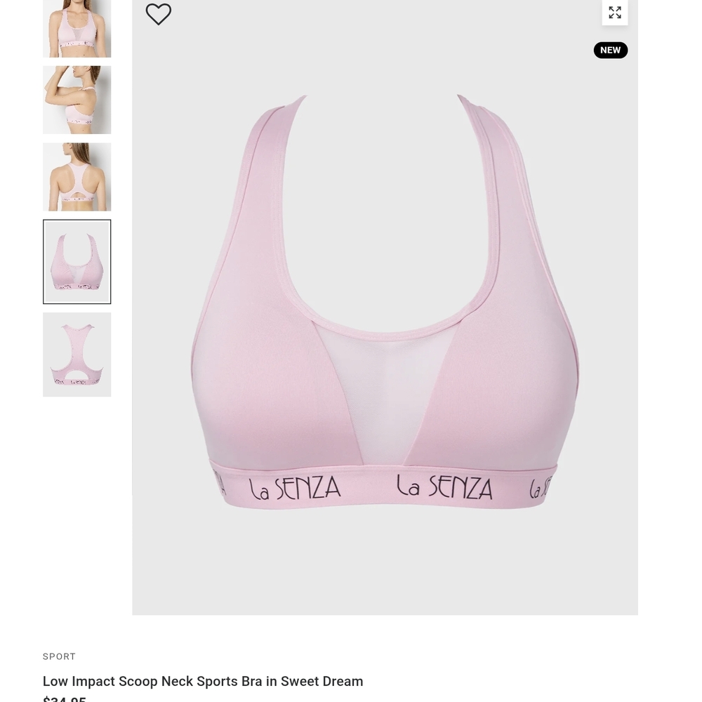 La Senza Light Pink Sports Bra